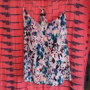Purple floral silk camisole from J. Crew